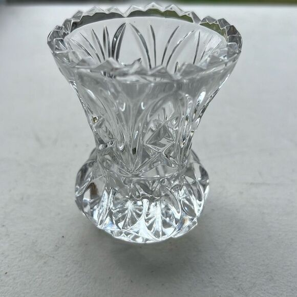 Mid Century Vintage Crystal Cut Glass Figural Pineapple Toothpick Holder 🌸 - Picture 1 of 7